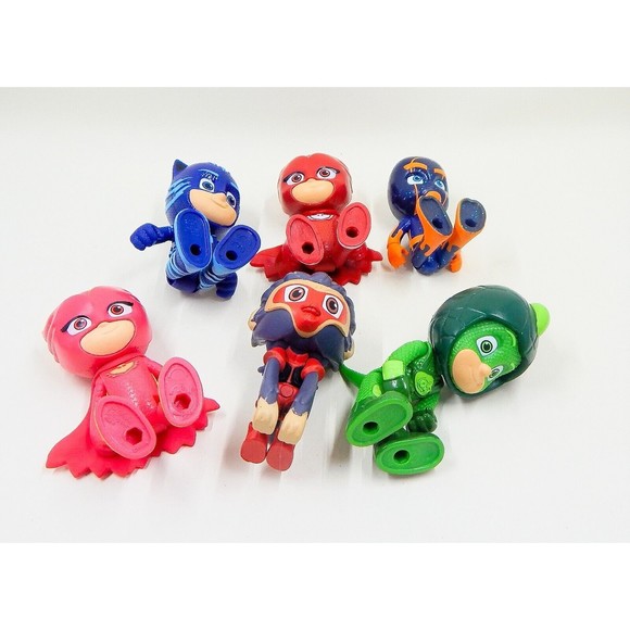 PJ Masks Figures Toys Various Characters Lot of 6 Catboy Gekko Owlette Munki-Gu - Picture 7 of 8
